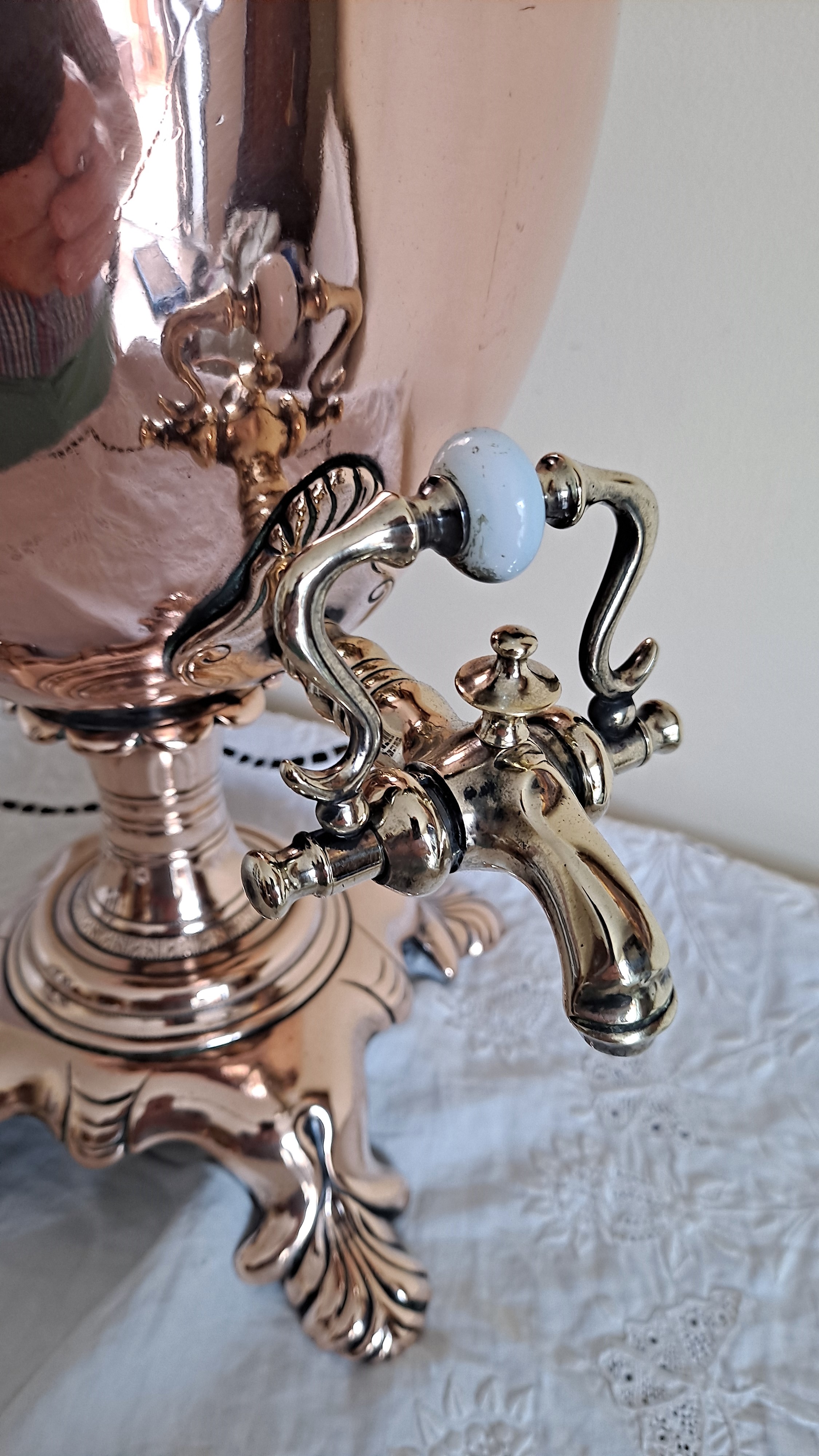 Antique English Victorian Copper Samovar / Tea Urn - Image 6